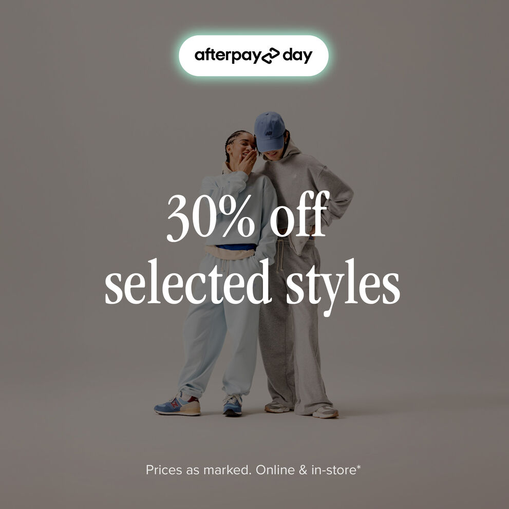 Afterpay Day, 30% off selected styles, prices as marked.